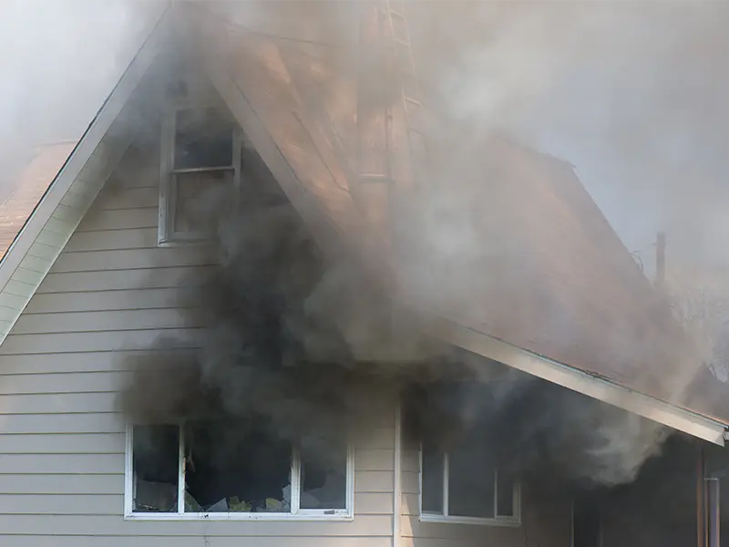 Fire damage restoration services